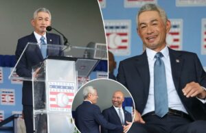 Ichiro Suzuki rouba um show com discurso espirituoso do Hall da Fama em inglês Ichiro Suzuki rouba um show com discurso espirituoso do Hall da Fama em inglês