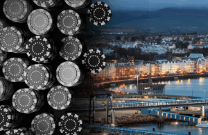 Ilha de Man Goksector classificou o risco médio em seu primeiro relatório de finanças terroristas O setor da Ilha do Man Goks classificou o risco médio em seu primeiro relatório de financiamento terrorista. Uma imagem dividida com pilhas de navios de poker preto e cinza à esquerda, que representam jogos de azar on -line e uma visão da ilha de humanos no pôr do sol e edifícios da cidade no anoitecer à direita, simboliza a jurisdição envolvida no relatório.