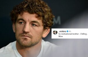 “Incrível inspiração” – eu pergunto, segui mudanças físicas chocantes após a guerra mortal em saúde, os fãs deixaram emocional Os fãs reagem ao novo vídeo de Ben Askren que detalha mudanças físicas. (Capturas de tela cortesia: Instagram em @benaskren)