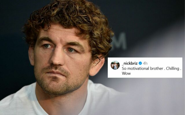 Os fãs reagem ao novo vídeo de Ben Askren que detalha mudanças físicas. (Capturas de tela cortesia: Instagram em @benaskren)