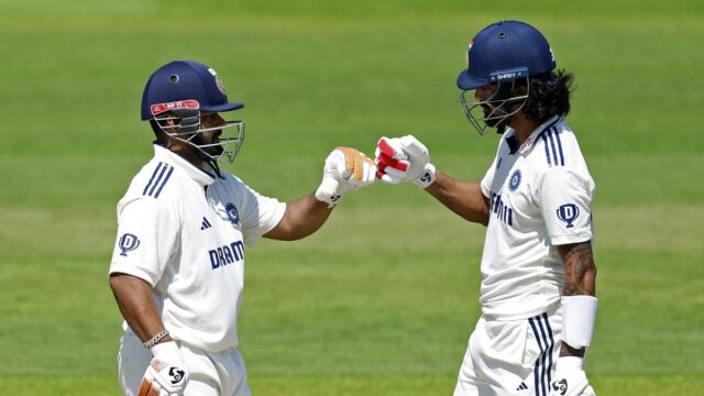 Ind v. Eng, 3º teste: KL Rahul, Rishabh Pant Break Partnership Record no dia 3

