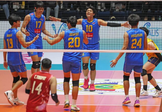 Infelizmente, Pilipinas durante uma partida contra a Tailândia na Sea V-League.