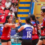 Infelizmente, Pilipinas durante as semifinais da VTV International Women's Cup contra a VTV International Women's Cup da Rússia.