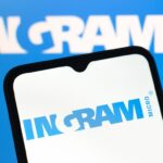CANADA - 2025/04/23: In this photo illustration, the Ingram Micro Holding Corporation logo is seen displayed on a smartphone screen.