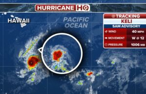 Iona se fortalece no furacão principal ao sul do Havaí quando segue a tempestade tropical Iona se fortalece no furacão principal ao sul do Havaí quando segue a tempestade tropical