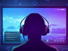 Vamos explorar as melhores alternativas ao Discord Illustration of a gamer sitting in front of a screen.