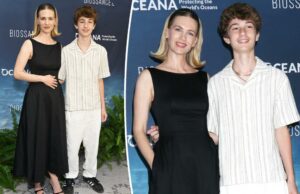 Janeiro de janeiro Jones, 13 anos, é tão alto quanto uma atriz em um raro tapete vermelho semelhante à família Janeiro de janeiro Jones, 13 anos, é tão alto quanto uma atriz em um raro tapete vermelho semelhante à família