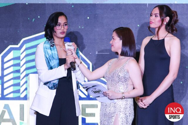 Durante o Draft de Rookie PVL de 2025, Jean Asis, da Galeries. -