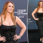Jennifer Love Hewitt mostra seu novo cabelo ruivo para a estréia de "Eu sei o que você fez no verão passado"