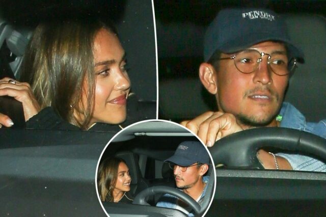 Jessica Alba e Danny Ramirez andam juntos depois do almoço em LA

