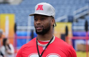 Joe Mixon Lesão: os texanos receberam um grande golpe como Star RB há algumas semanas do jogo de abertura da temporada March Madness Logo