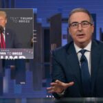 John Oliver chama a listar evidências de amizade de Trump com Epstein: 'Ainda assim, não há nada!