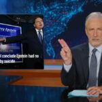 Jon Stewart rasga os republicanos para senty tentou se os americanos pensam que nunca houve o vídeo de Epstein Lists