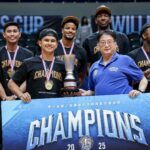 Kiefer Ravena e o forte grupo de atletismo-filipinas estão executando a Copa de William Jones 2025.