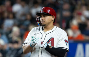 Josh Nylor ingressou na Mariners depois de uma negociação de corretagem de Diamondbacks. March Madness Logo