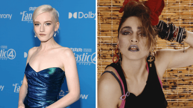 Julia Garner e Madonna Biopic Split