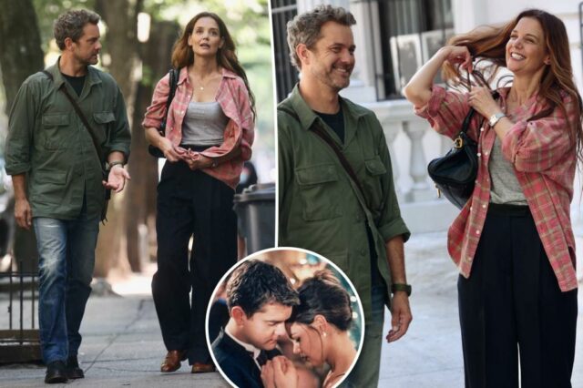 Katie Holmes se conectará com a estrela "Dawson's Creek" Joshua Jackson no set de um novo filme

