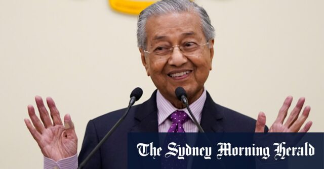 Mahathir e o primeiro -ministro da Austrália Paul Kating para a APEC Top em 1994.