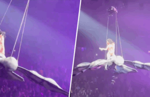 Katy Perry quase caiu voando após um aparente mau funcionamento Katy Perry Instagram História