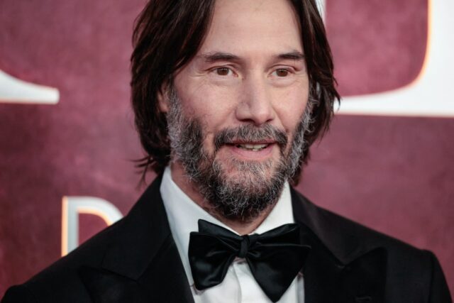 Hollywood, Califórnia - 3 de junho: (LR) Alexandra Grant e Keanu Reeves visitam a estréia mundial de 