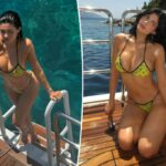 Kylie Jenner mergulha em biquíni Chanel vintage em férias sonhadoras