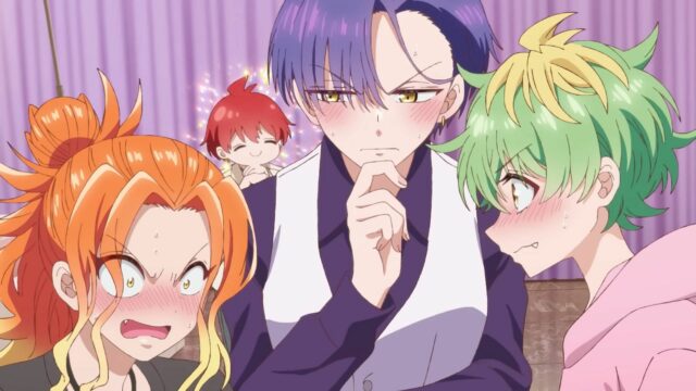 Miwa, Nico e Kazuki são brutos, como visto ao lidar com Mikadono Sisters (foto via Paworks)