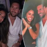 Lionel Messi, a esposa tem o momento do concerto "Kiss Cam" após a controversa suspensão do MLS