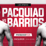 Atualizações ao vivo: lenda do boxe Filipin Manny Pacquiao, Ring vs WBC Weltterweight Champion Mario Barrios retornou.