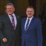 Nick Thomas-Symonds (imagem em maio com o comissário europeu para o comércio Maros Sefcovic) disse que pretendia modelar o sistema no Reino Unido já com a Austrália, Nova Zelândia, Japão e Coréia do Sul.
