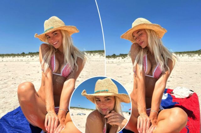Livvy Dunne vai para Hamptons para o fim de semana do quarto de julho

