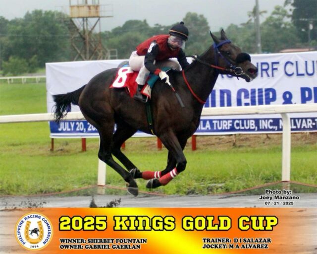 2025 King's Gold Cup Champion Sherbet Fountain Photo - Foto de Mmtci