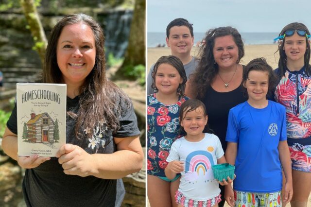 Ginny Yurich segura seu livro 