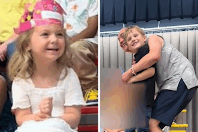 Mãe sempre pergunta a seu paralante-então veja a filha no evento pré-escolar

