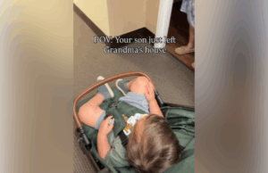 Mamãe vê que a vovó dá a um filho sênior, desaparecendo Mamãe vê que a vovó dá a um filho sênior, desaparecendo