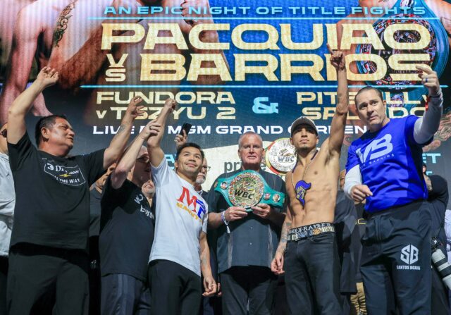 Manny Pacquiao vs Mario Barrios WBC Welterweight Title Fight