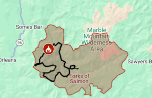 Mapa: Butler Fire atravessa o rio Salmon, mais evacuações ordenadas Mapa: Butler Fire atravessa o rio Salmon, mais evacuações ordenadas