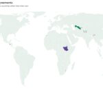 Mapa mostra os países terceiros onde os migrantes foram deportados