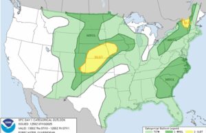 Maps mostra onde milhões de tempestades severas hoje Maps mostra onde milhões de tempestades severas hoje