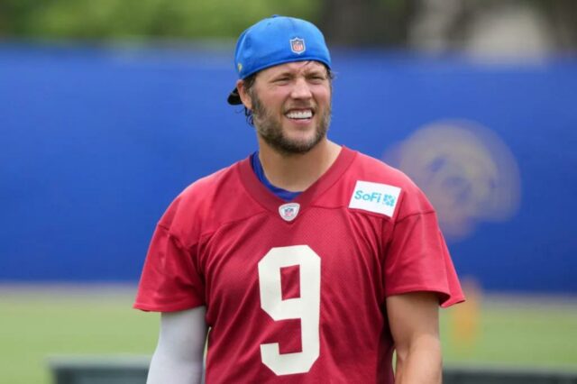 Matthew Stafford está faltando na próxima semana do campo de treinamento nos medos dos Rams

