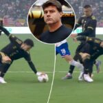 Mauricio Pochettino rasga os funcionários após um handball controverso sem dependência na última perda da Copa Dourada de Ouro no México