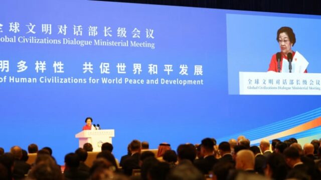 Megawati enfatiza o espírito de Dasa sila bandung não foi concluído, a Palestina ainda está sofrendo

