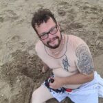 Aaron Keightley foto de Skegness Beach um dia antes de morrer