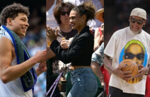 “Meu pai nem está na minha vida” – Trinity Rodman jogou uma bomba no relacionamento com Baba Dennis Rodman no jogo de seu namorado Ben Shelton. March Madness Logo