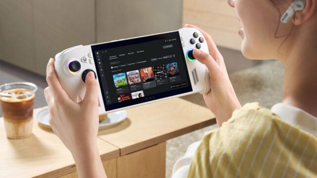 Campo de busca da ASUS espanhola com preços do Xbox Rog Ally