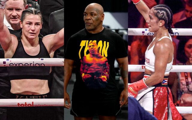 Mike Tyson parabeniza Katie Taylor e Amanda Serrano após sua trilogia para fazer uma aposta de US $ 1 milhão para Jake Paul


