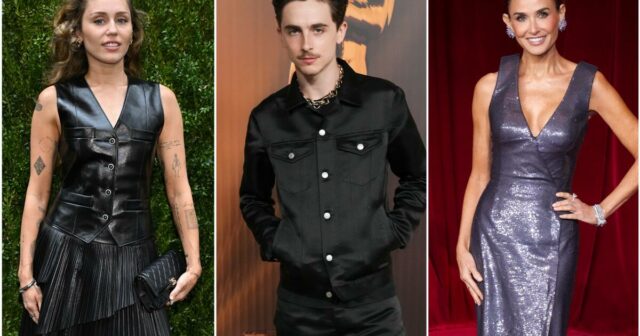 Miley Cyrus, Timothée Chalamet e Demi Moore para receber estrelas em Hollywood Walk of Fame


