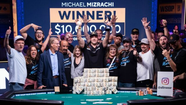 Mizrachi ganha o primeiro evento principal do WSOP, prêmio de US $ 10 milhões

