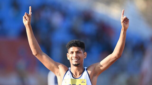 Mohammed Affsal quebra o recorde nacional em um homem de 800m novamente

