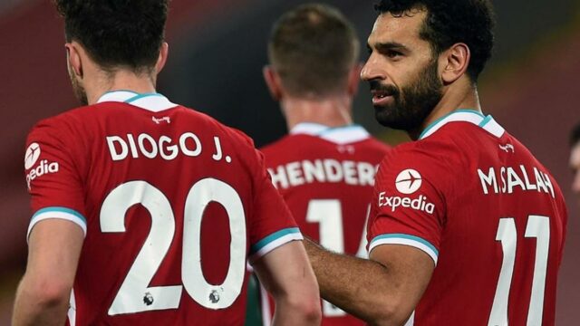 Mohammed Salah presta homenagem a Diogo Jota e Andre Silva - "Eles nunca serão esquecidos".

