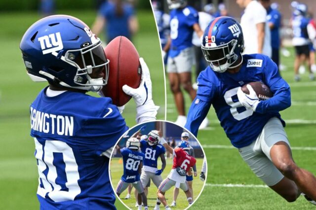 Montrell Washington quer "forçar" os Giants para mantê -lo na primeira semana

